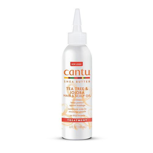 Cantu Shea Butter Tea Tree & Jojoba Hair & Scalp Oil, No-Drip Formula, 6 Fl Oz