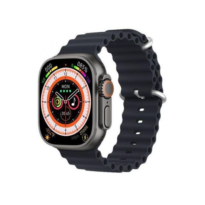 Ultra Full screen Smart Watch 2.8 Inch, Wireless Charging, NFC- Black