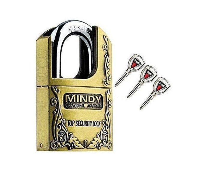 Mindy Secure Cheap Outdoor Security Padlock-Made Of Steel - Yellow