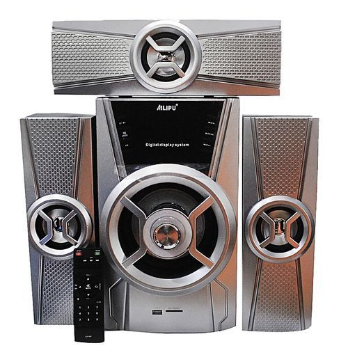 AILIPU 3.1 Hifi Multimedia Bluetooth Speaker with FM, USB, SD Connections - Silver