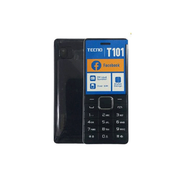 Tecno T101 Cellphone 1000mAh Battery 32GB ROM 1.77'' Display - Black