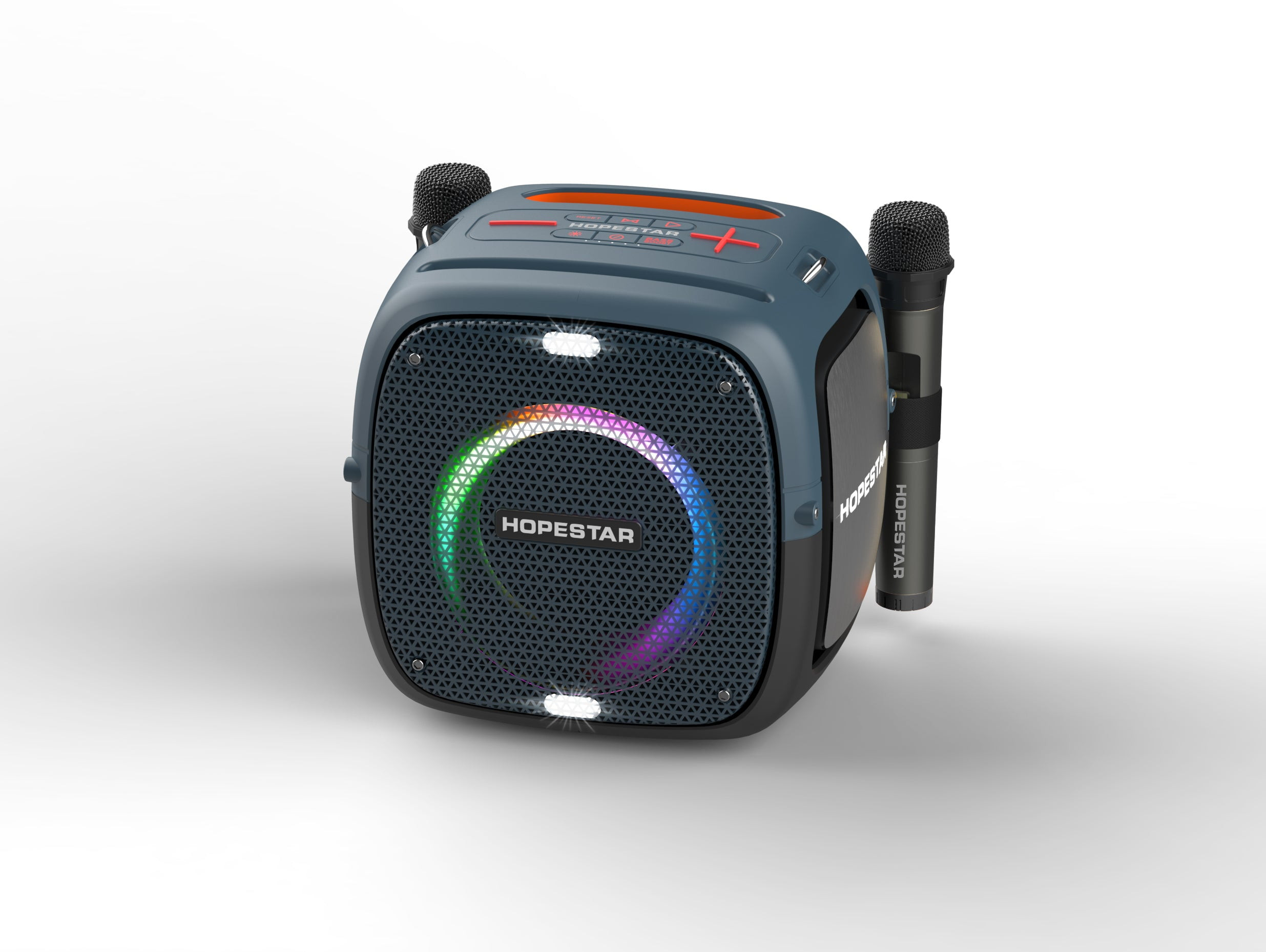 Hopestar Party One 80W RGB Lighting Wireless Bluetooth Speaker - Black, Green