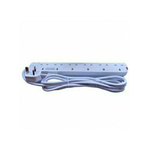 6 Way Original Power Extension Cable - White