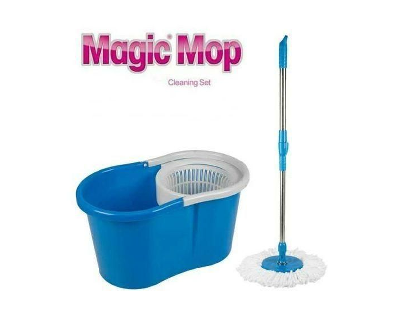 A Bucket with a Mopper -Multicolor