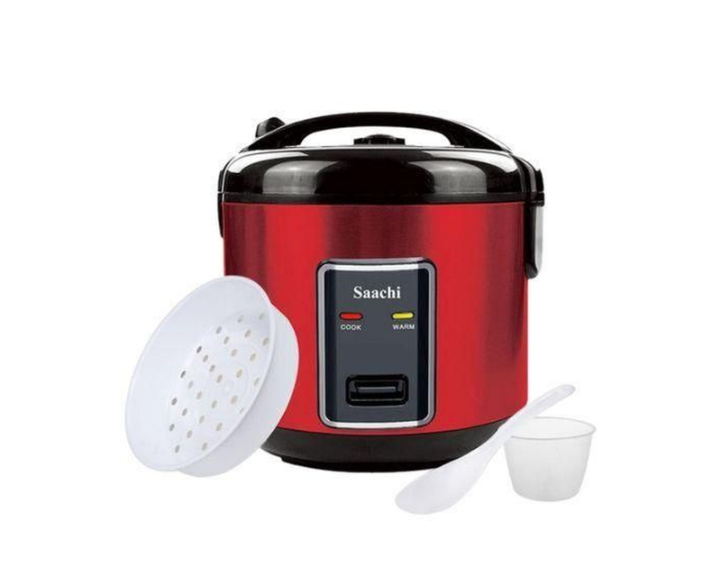 Saachi Electric Rice Cooker With Steaming Feature ( 1.8L / 2.8L ) - Red