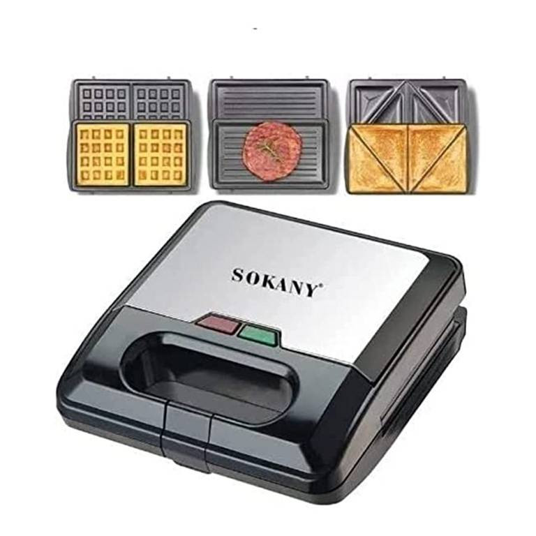 3 in 1 Sandwich Maker - black
