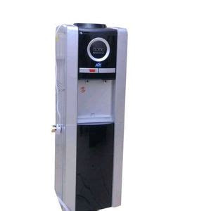 ADH Portable Hot & Cold Electric Water Dispenser For Office With Storage Space - Silver Black