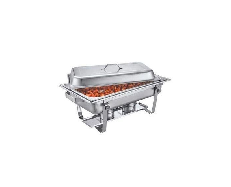 Single 11 Litres Capacity Stainless Steel Chaffing Dish For Buffet - Silver