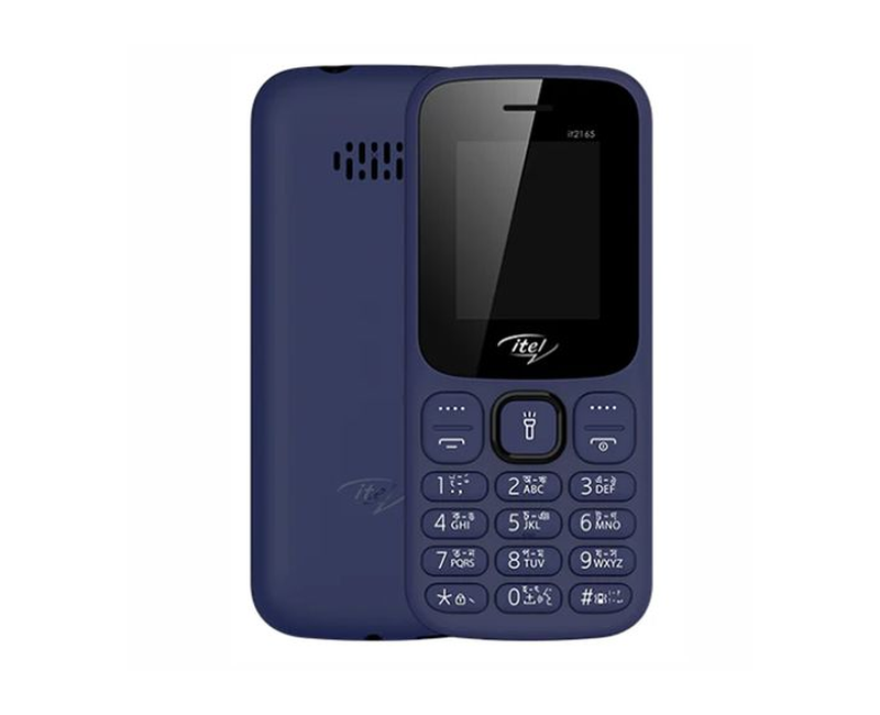 Itel 2165 - 1.77" Bright Big LCD Screen With 2000 Contact Storage 1000mAh - Blue