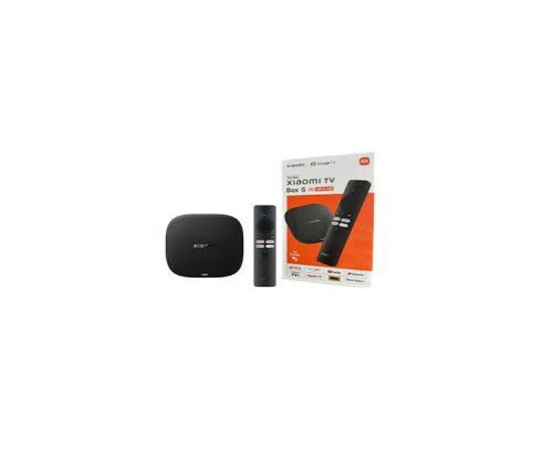 XIAOMI Mi Box S (3rd Gen) 2GB/8GB Google TV 5G WIFI HDR10+ 4k Streamer Android TV Box With Google Assistant Remote Streaming Media Player- Black