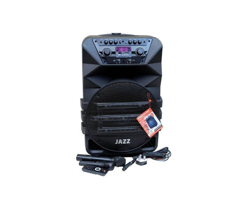 Jazz Dual 12" Amplified Public Address Speaker Rechargeable-Black