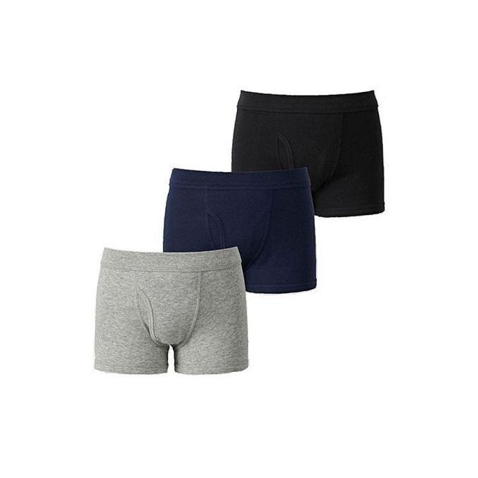 New Virgin 3Pack of Men's Cotton Boxer Briefs -Multicolor       M,L,XL,XXL, EU L,EU XL
