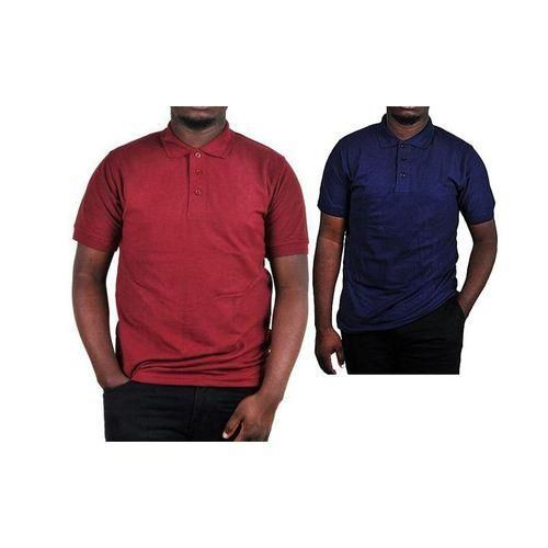 Pack Of Two Polo T-shirts For Men - Maroon, Navy Blue  /XXL