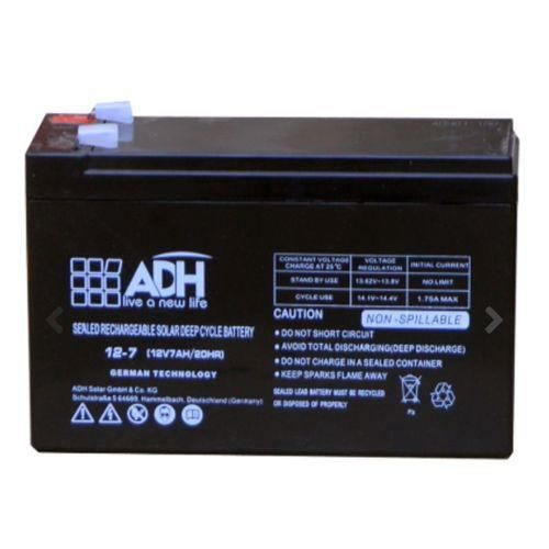ADH 12V/20HR Solar, Fast Charging Sealed Rechargeable Deep Cycle Battery - Black /50AH