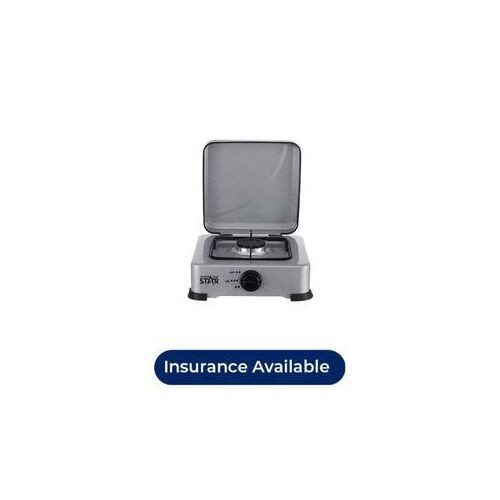 Single Gas Burner / Stove / Cooker Plate With Automatic Ignition -Grey.