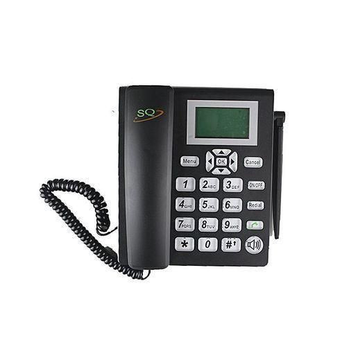SQ Mobile Home And Office Landline Deskphone LS-820 Dual Sim - Black.
