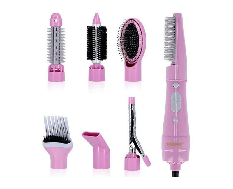 Geepas 8 in 1 Hair Styler with 360 degree Swivel Cord GH-731 Hair Dryer- Multi