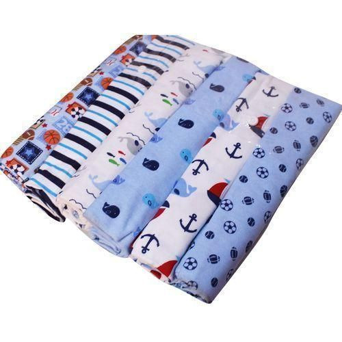 6pc Baby Shawl Receiver Sheets - Multi-Colour