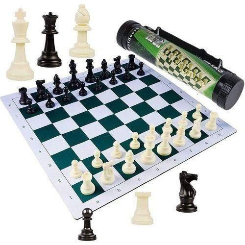 Portable Tournament Chess Board Game Mat Plus FREE Carrier Bag