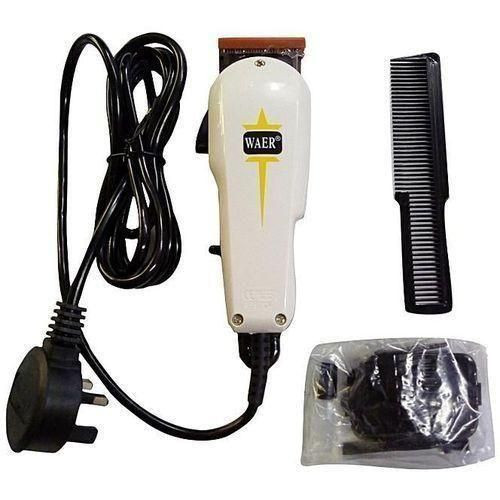 Waer Saloon Hair Clipper Shaving Machine Super Taper Hair Trimmer - White/Black