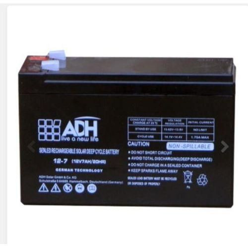 ADH 17AH, 12V/20HR Solar, Fast Charging Sealed Rechargeable Deep Cycle Battery - Black