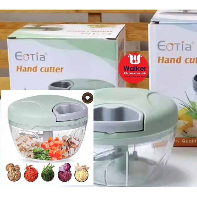 Manual Food Chopper.Hand pull Food processor, Vegetable Cutter Multifunctional New High Speedy Design Vegetable Fruit Twist Shredder Manual Meat Grinder Chopper. Color -Greenz, Brown, Blue.