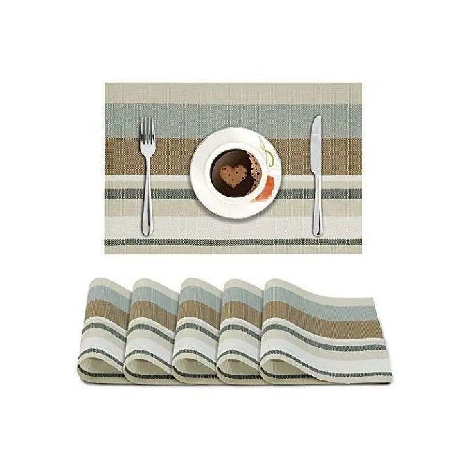 6 Pcs Table Place Mats - Multicolour