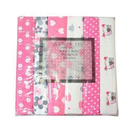 Baby 6Pcs/Pack 100% Cotton Baby Receiving Bedsheets - Multicolor