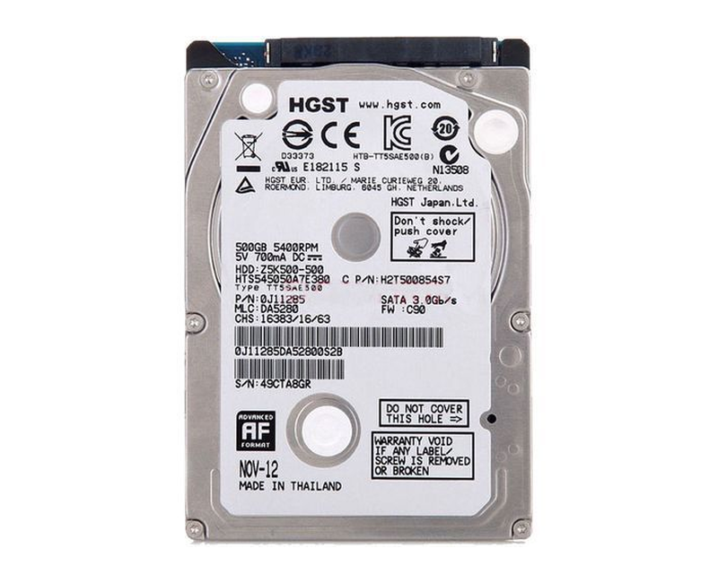 Hgst 500 GB Internal Laptop Hard Disk-Silver