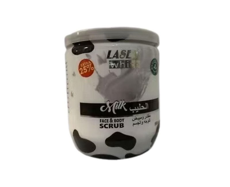 Laser White Milk Face & Body Scrub 500g