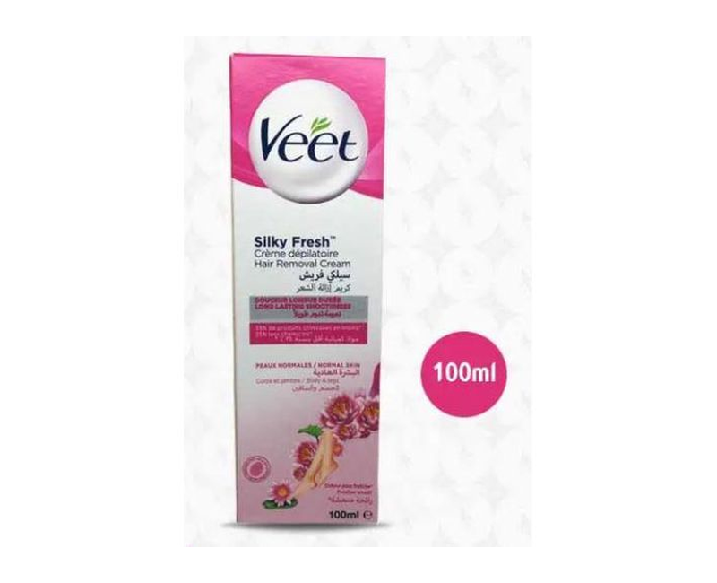 Veet Silky Fresh Hair Removal Cream for Normal Skin, 100g