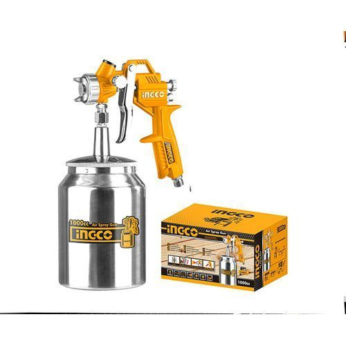 INGCO Air Spray Gun - Silver,Yellow