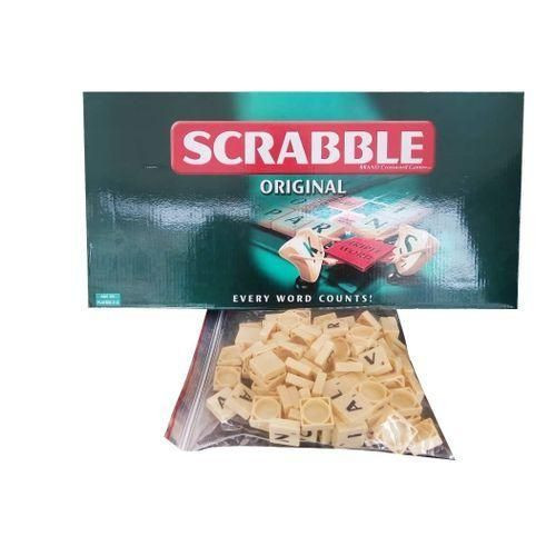 Scrabble Educational Board Game For Kids And Adults - Cream, Green