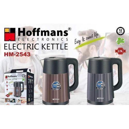 Hoffmans Original HM-2543 Stainless Steel 2.5L Water Electric Kettle Automatic Large Capacity Multi-Function Electric Kettle Overheating Protection Milk Boiler Pot Heater, Tea Maker Auto Shut-Off, Boil-Dry Protection- Multicolor