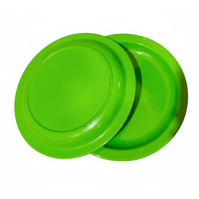 Melamine Dinner Plates 6pcs: Green