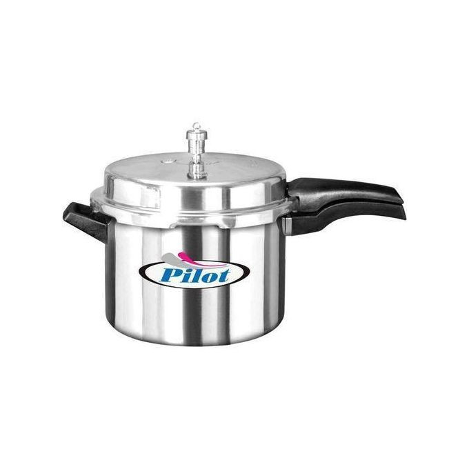 5L Stainless Steel Pressure Cooker - Silver