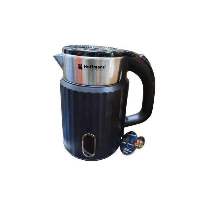 Hoffmans 2.5L Electric Milk Boiling/ Cooking Pacolator/Kettle -Black Cream