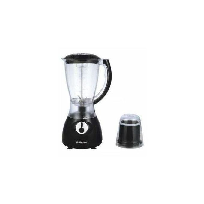 Hoffmans 1.5L Blender With Dry Mill White, Black
