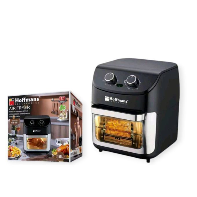Hoffmans 15L / 15 Litres Electric Air fryer Oven - Black