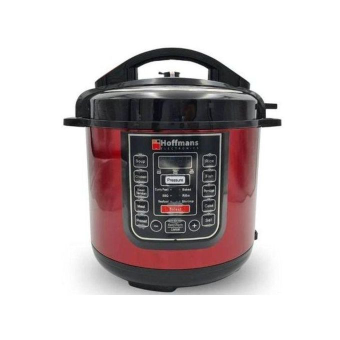 Hoffmans 6.5L Genuine 14 In 1 Digital Electric Pressure Cooker - Red, Silver