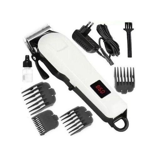 Other Saloon Hair Trimmer Rechargeable Shaving Clipper Beard Shaver With Over 3 Hours Battery - White,Black