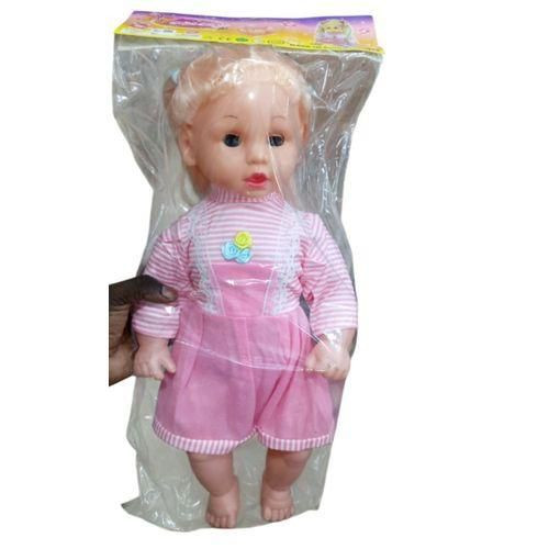 Cute Baby Girl Doll Toy Dolls Baby Dolls For Girls Cute Pink Huggable Girl Doll Soft Toy For Baby Girl/Kids Stuffed Soft Doll - Pink