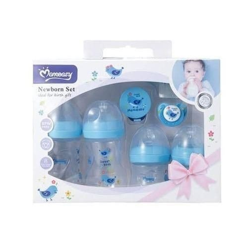 Momeasy New Born Baby Bottle Set - Blue