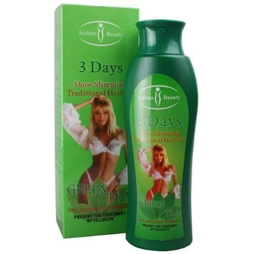 Aichun Beauty Show Slimming Traditional Herbals Cellulite Treatment Hot Cream 200ml - Green