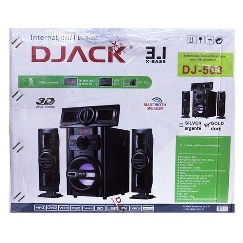Djack Bluetooth Woofer With FM Radio USB input Port - Black