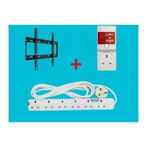 Original 6 Way Extension Cable, 26"- 63/65" Inch TV Wall Mount , TV Guard - White, Black