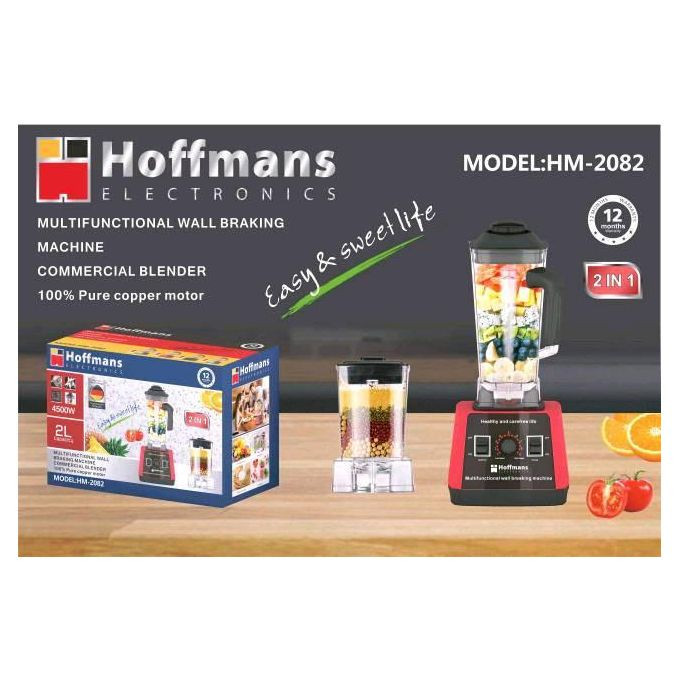Hoffmans Multifunctional Wall Breaking Machine Blender HM-2082 - Black