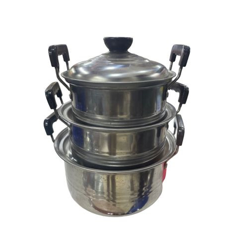 Enamel Casserole Set / Serving Dishes / Storage Dishes _silver