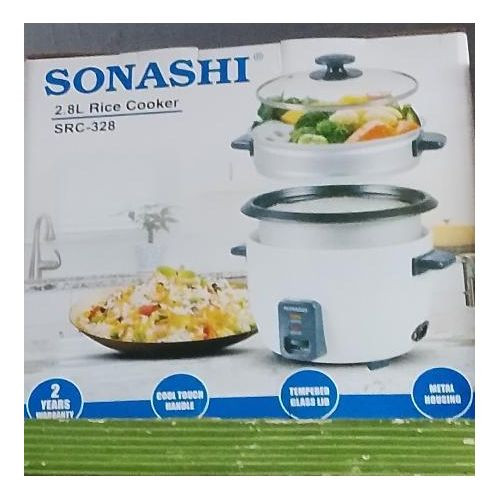 SONACHI Rice Cooker 2.8 Liters -white
