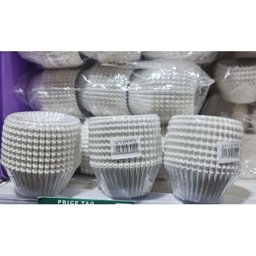 Paper Cupcakes 250pcs -white